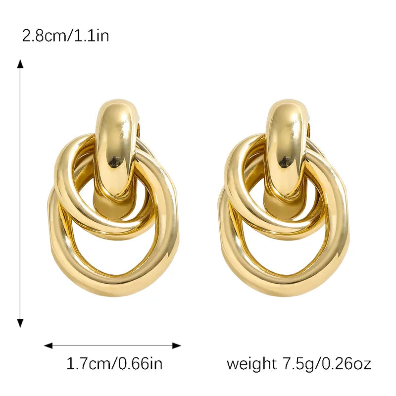 Sophisticated Gold Earrings