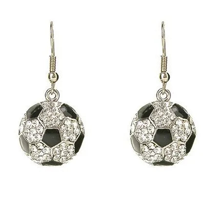 Rhinestone Sport Mom Earrings