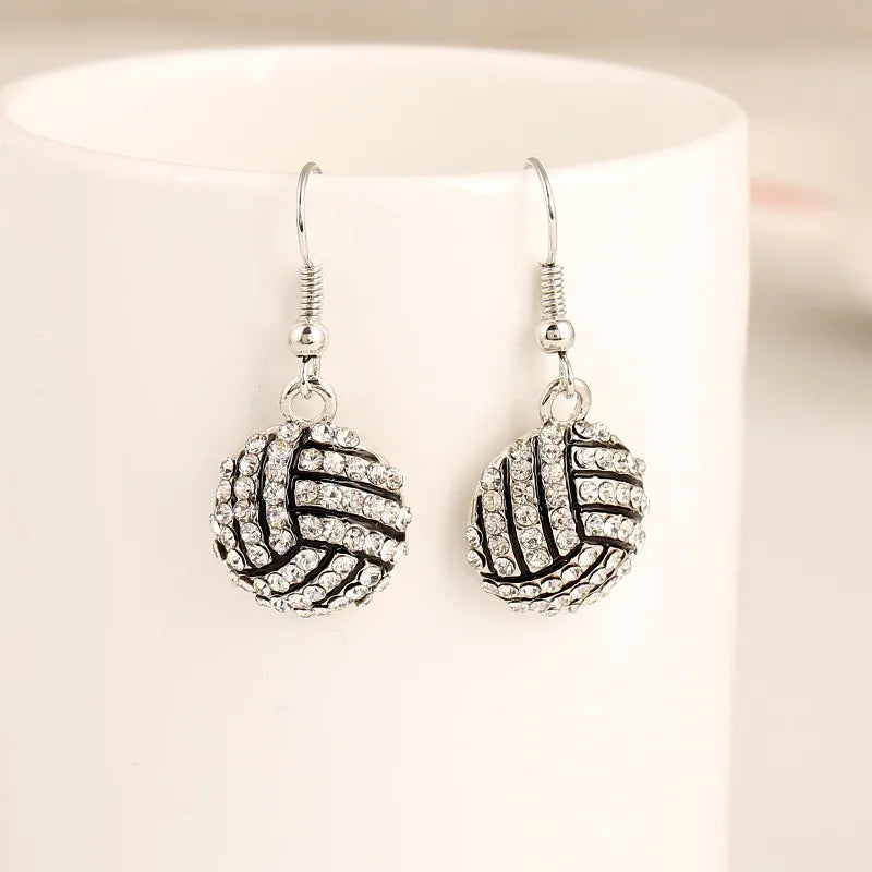 Rhinestone Sport Mom Earrings