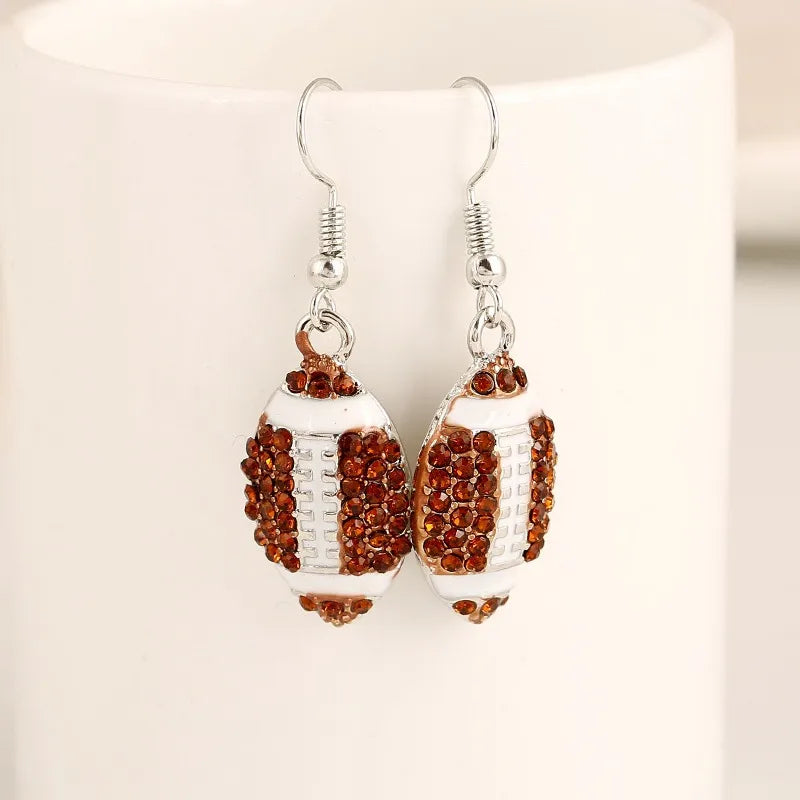 Rhinestone Sport Mom Earrings