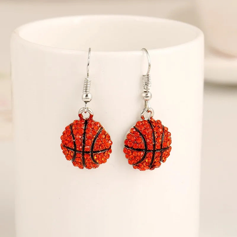 Rhinestone Sport Mom Earrings