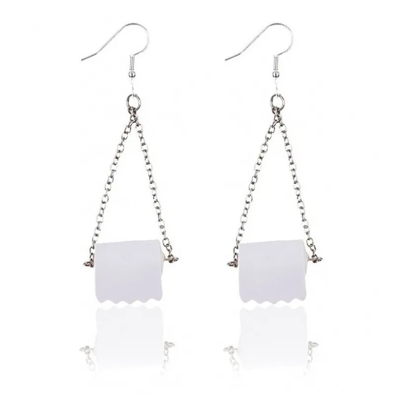Toilet Paper Earrings