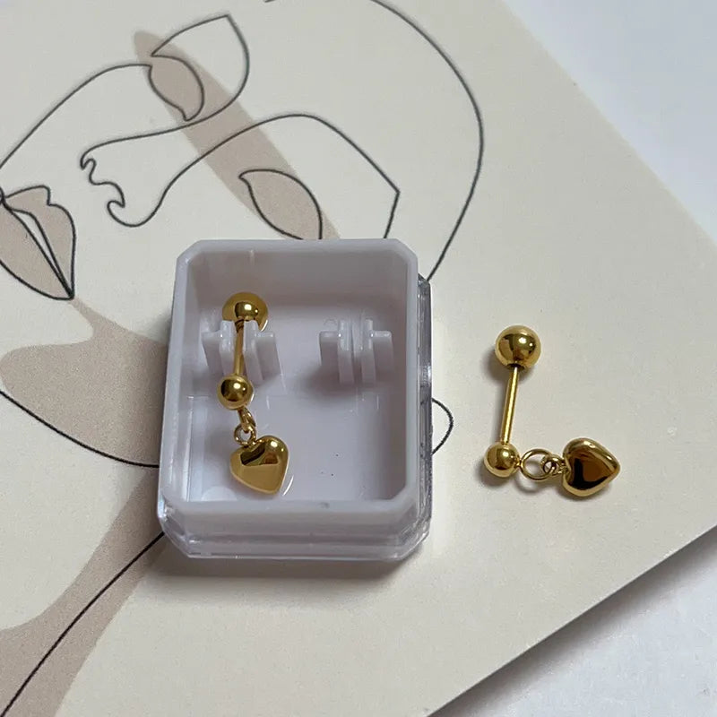 Heart Love Stud Earring