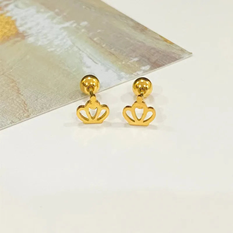 Crown Stud Earring