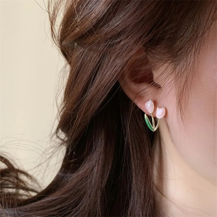 Tulip Flower Earrings