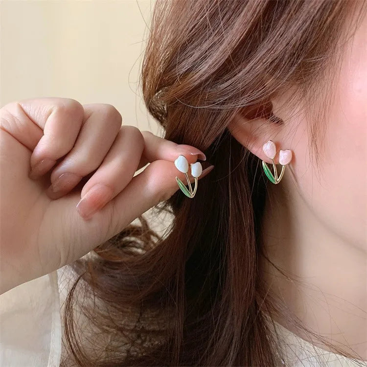 Tulip Flower Earrings
