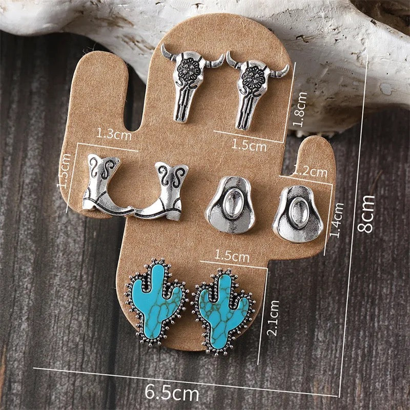 Western Earring Set