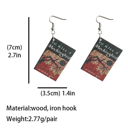 Book Earrings