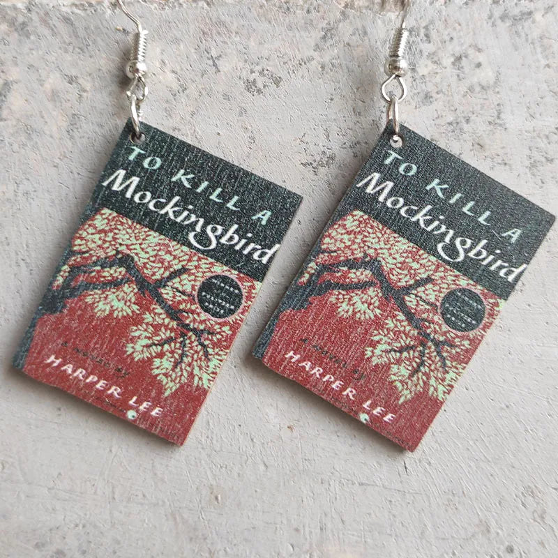 Book Earrings
