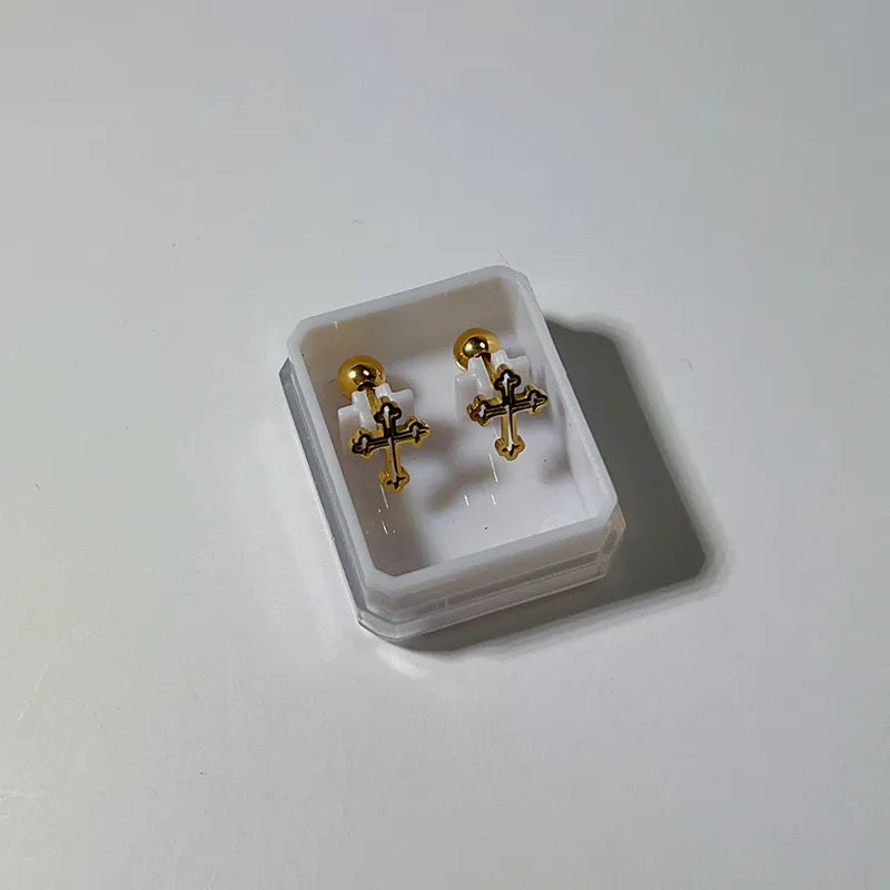 Cross Stud Earring