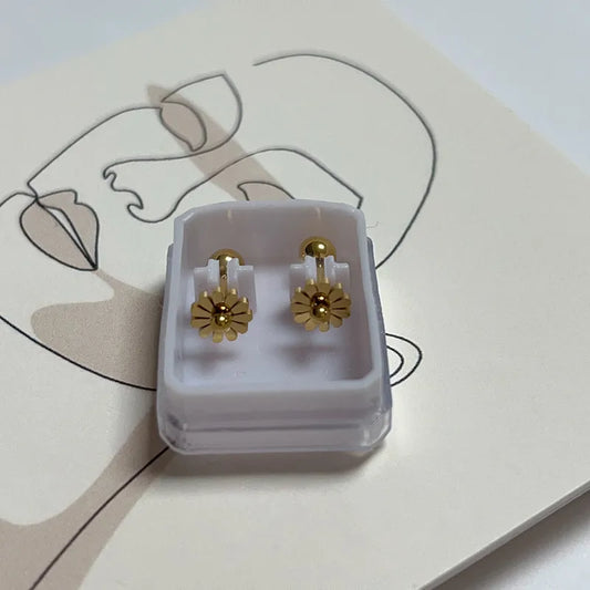 The Gold Flower Stud Earring