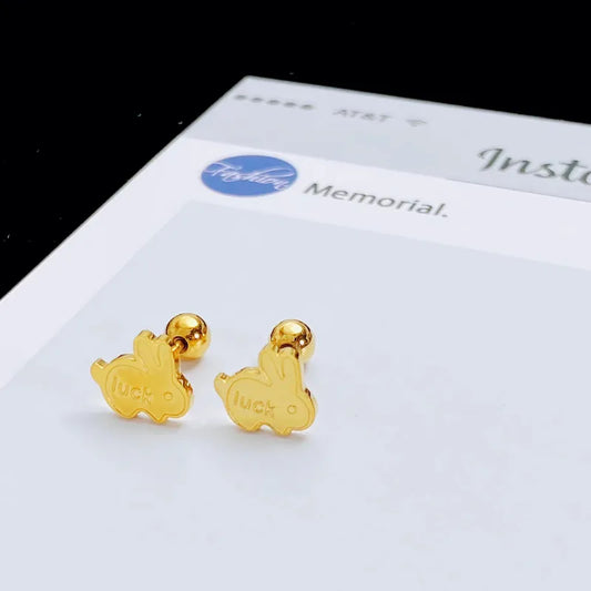 Lucky Bunny Stud Earring
