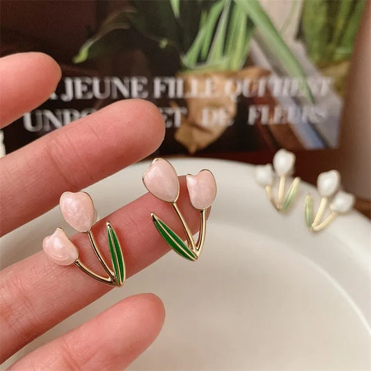 Tulip Flower Earrings