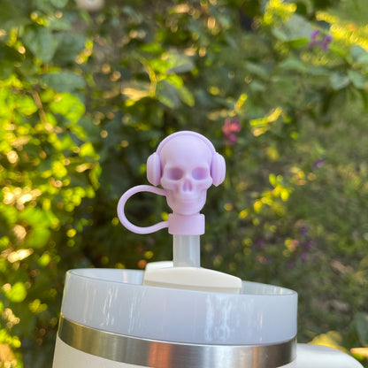 Skull Straw Cover