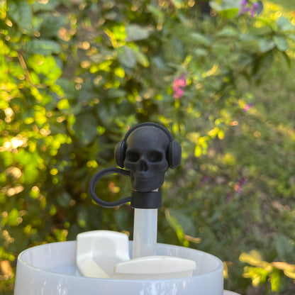 Skull Straw Cover