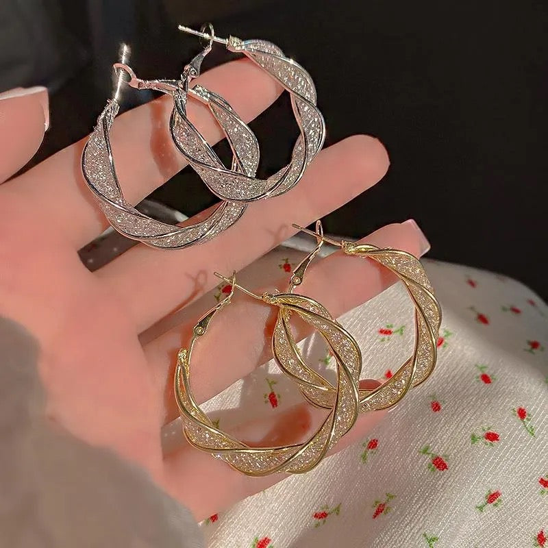 Crystal Hoop Earrings