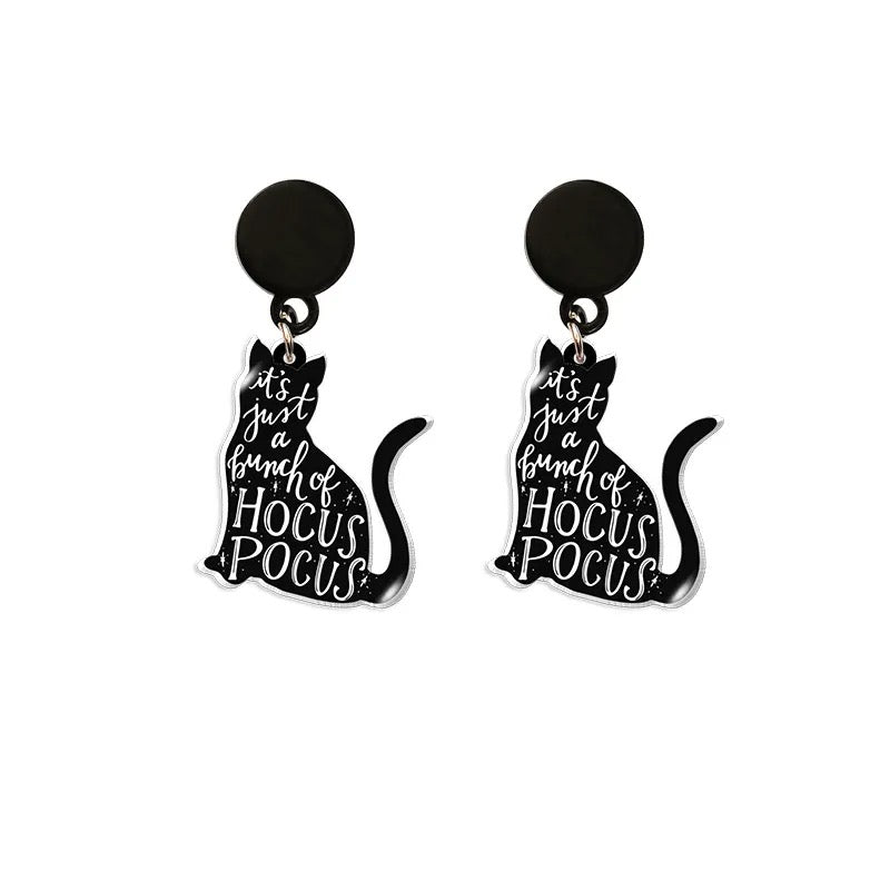 Hocus Pocus Cat Earrings