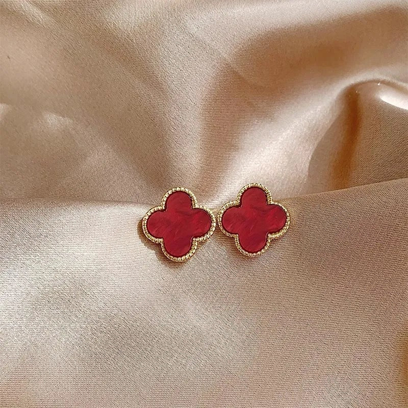 Four Leaf Clover Ear Studs