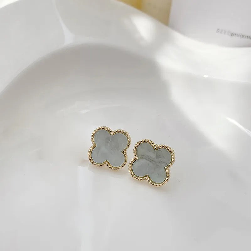 Four Leaf Clover Ear Studs