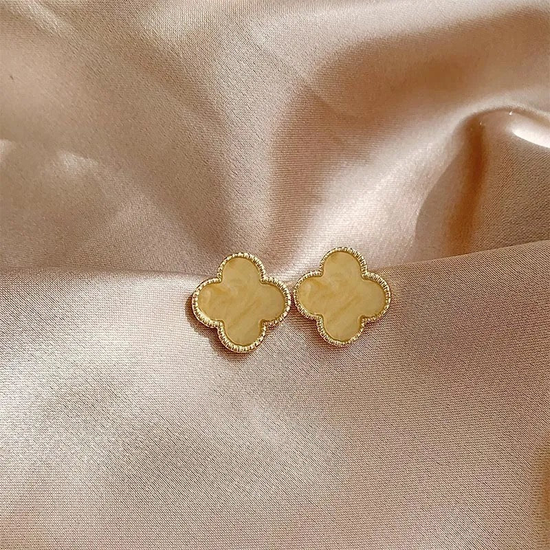 Four Leaf Clover Ear Studs