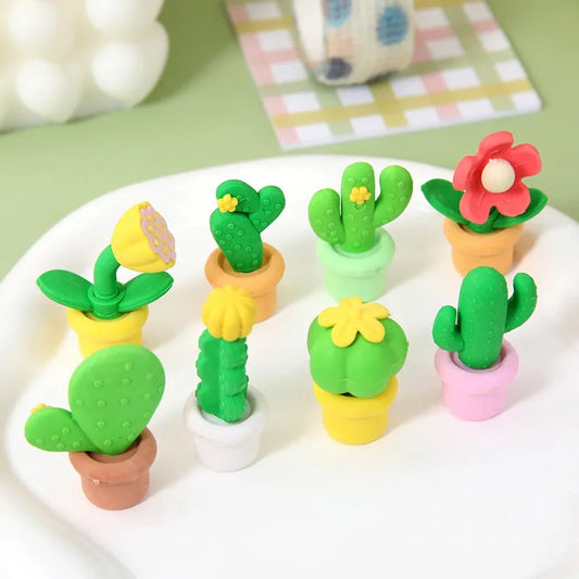 Potted Plant Erasers