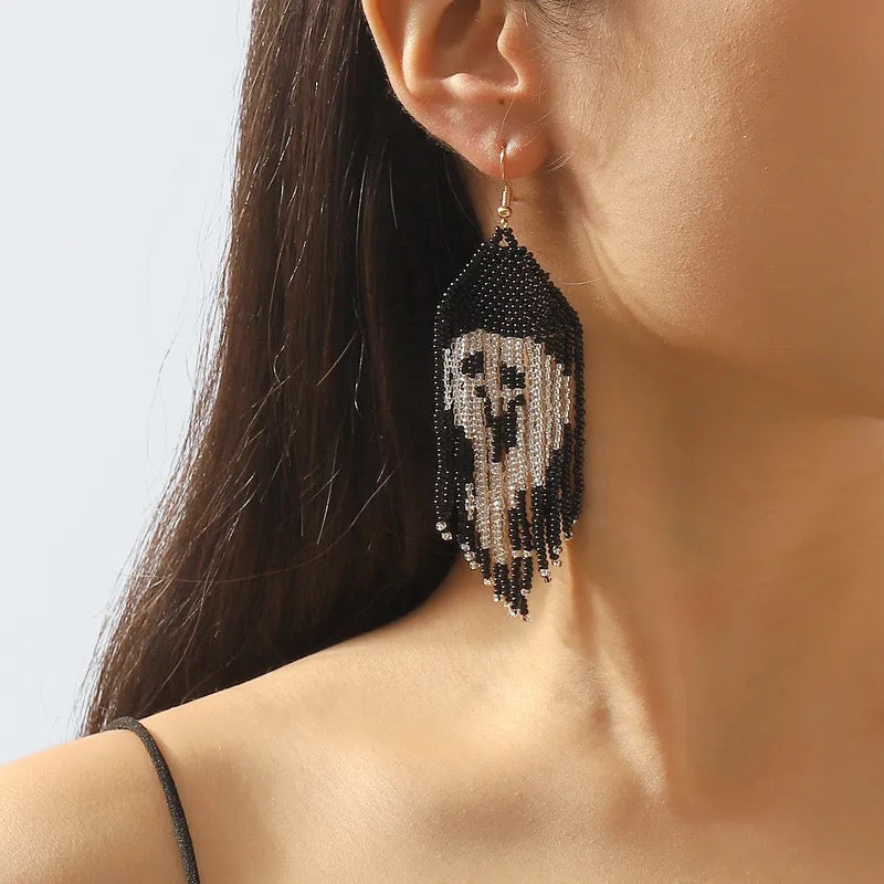 Beaded Halloween Earrings