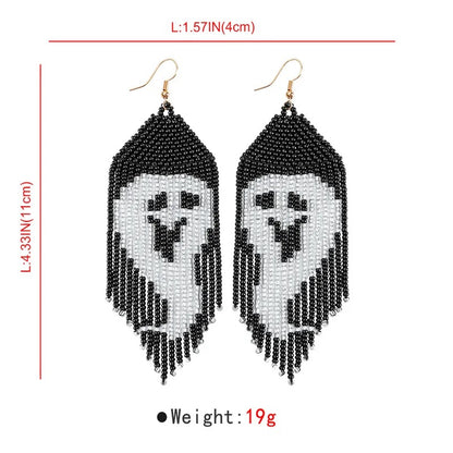 Beaded Halloween Earrings