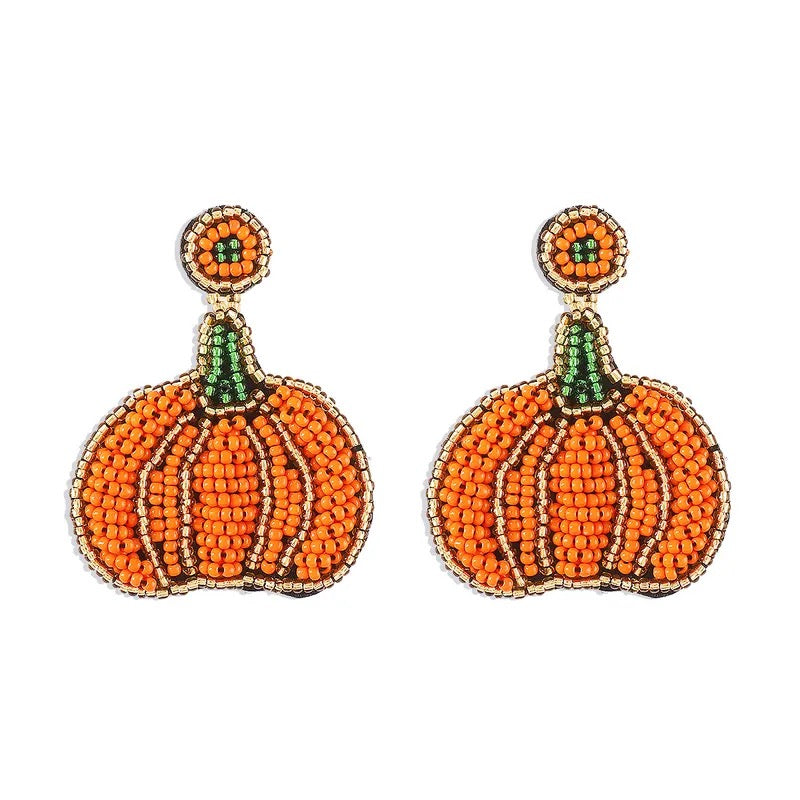 Beaded Halloween Earrings