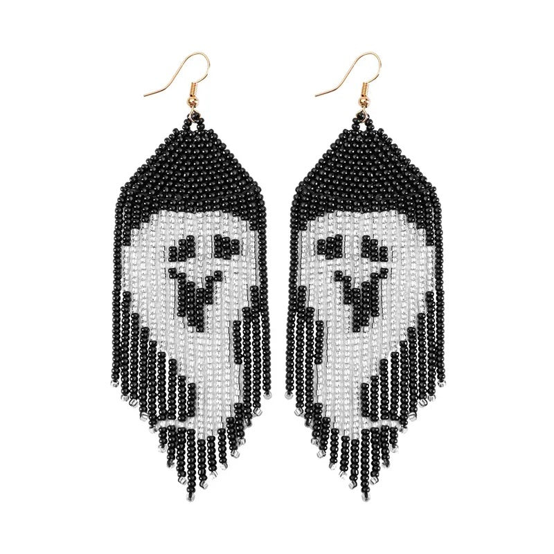 Beaded Halloween Earrings