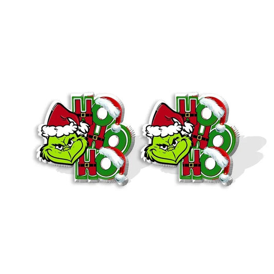 Grinch HOHOHO Earrings